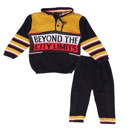 Multicolor Kids Boys Baba Suit