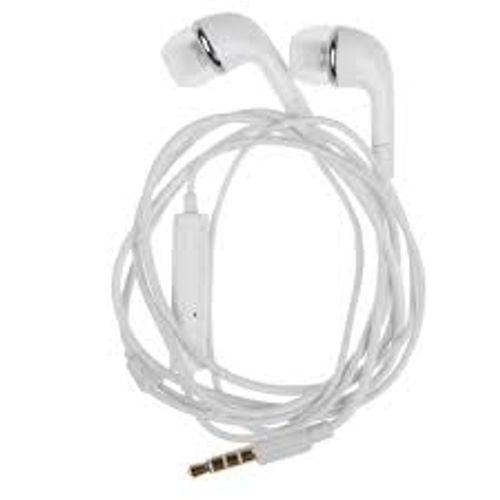 White Lightweight And Inexpensive Stylish Plastic Samsung Wired Earphones