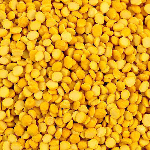 Natural Hygienically Packed Splited Round Shaped Dried Yellow Chana Dal, 1kg