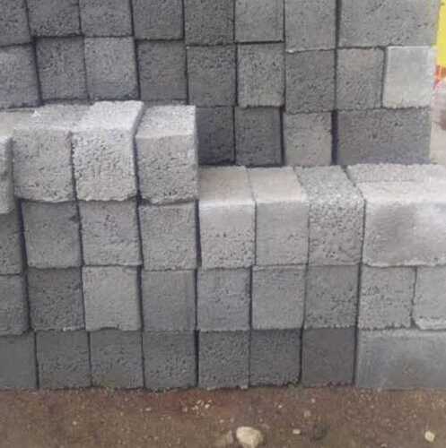 Silver Rectangular Hollow Brick For Construction And Side Wall Usage, Grey Color