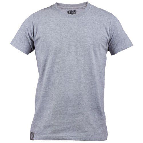 Round Neckline Half Sleeve Hip Length Stylish Comfortable Men's Grey T-shirts