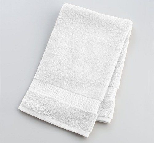 White Terry Cotton Plain Hand Towel 