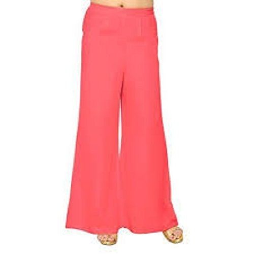 Women Fancy Regular Wear Wide Leg Mid Waist Modern Plain Palazzo 