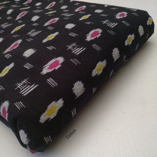 100 Meters Long 99 Cm Width Black Printed Cotton Clothing Fabric