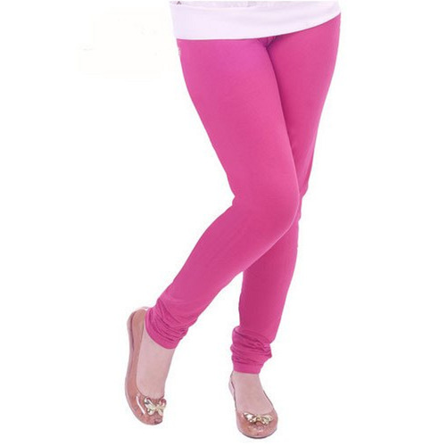 महिलाओं की सजावट के लिए 100% शुद्ध कॉटन सांस लेने योग्य और आरामदायक गुलाबी लेगिंग सामग्री: कपड़े