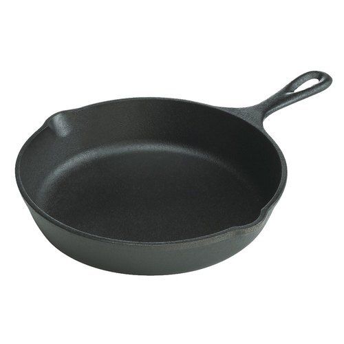 Bhagya Cast Iron Cookware Iron Fish Fry Pan 9 Inches, Black