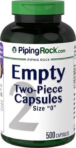 Empty Two-Piece 500 Capsules