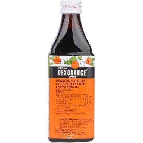 Folic Acid And Vitamin B Dexorange Hematinic Syrup (Pack Of 200 Ml)