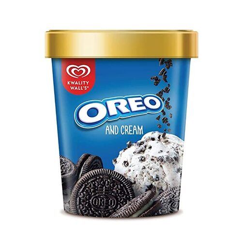 Kwality Wall'S Oreo Ice Cream, No Artificial Flavour Rich Buttery Creamy Smooth Soft And Crunchy