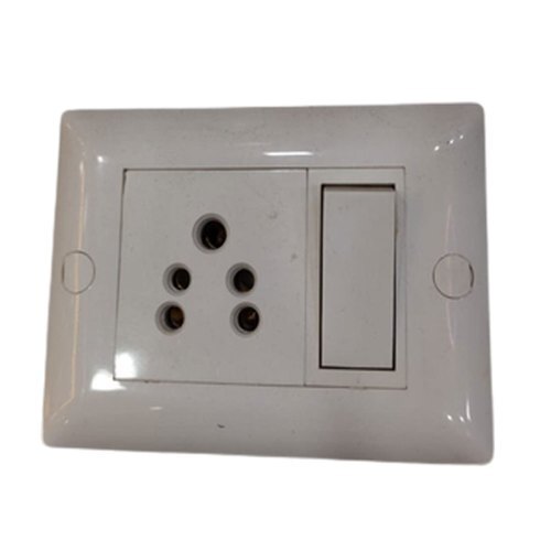 6 Amp Plastic 5 Pin Modular Switch Socket Combination For Home