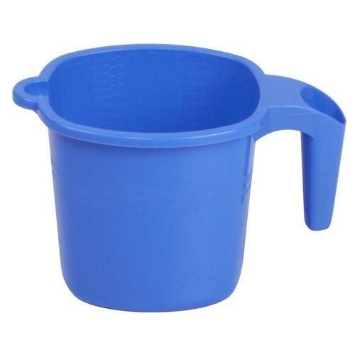 1 Liter 110 Gram Round Durable And Lightweight Plain Plastic Bath Mug