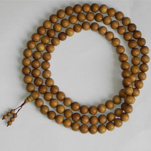 Brown Sandalwood Beads Religious Wooden Prayer Beads Mala Rosary Bead