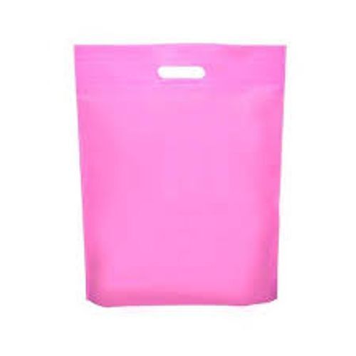 Cotton Material With The Loop Handle Plain Simple Non-woven Bag - Small Size, Pink Color | Reusable Eco-friendly Grocery, Lunch, Gift Bag