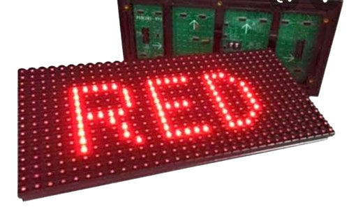 Black Eco Friendly And Non Toxic Material Featured P10 Single Red Color Led Module