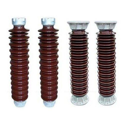 High Voltage Porcelain Insulators For Electrical Installation