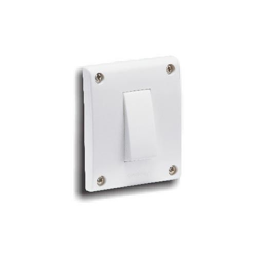 White Rectangular Light Weight Modular Electric Switch