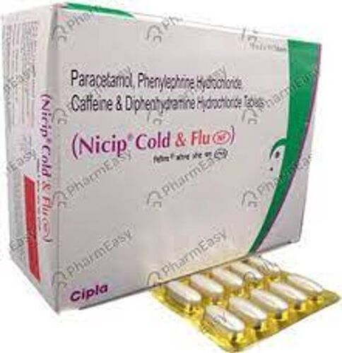 Nicip Cold And Flu Tablet Pack Of 10x5