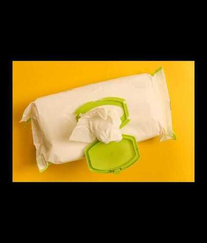 Plain White Cotton Baby Wet Wipes(Skin Friendly And Easy To Carry)
