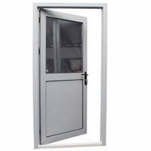 Rectangular Powder Coated Interior Aluminum Door With 6 Feet Height 3.5 Mm Thick