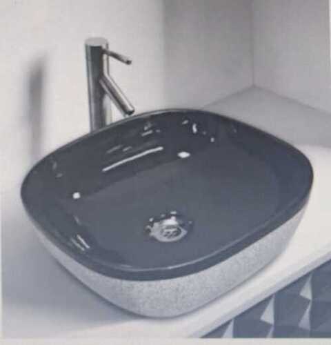 Square Shape Black Granite Wash Basin For Home And Hotel