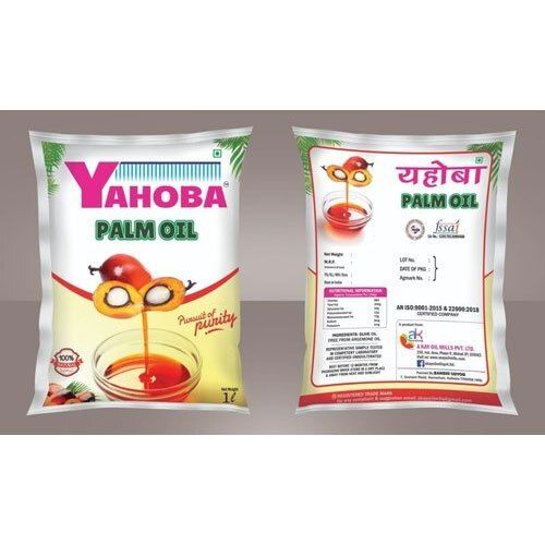 Yahoba Palm Olein Oil, Packaging Type: Pouch, Packaging Size: 1L And Also Available In 15L Shelf Life: 24 Months