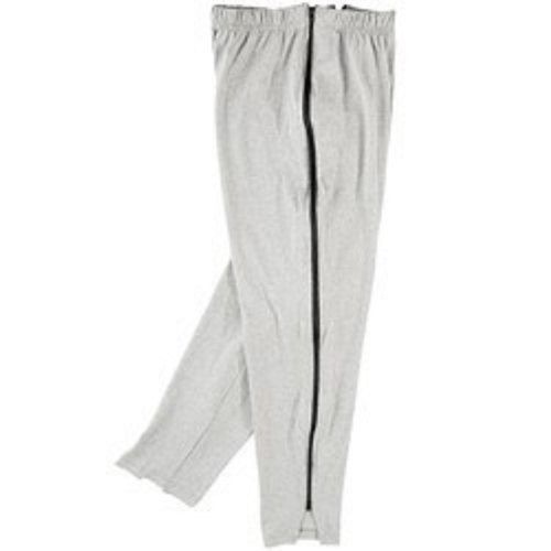 Gray 32 Inch Length Breathable Plain Pattern Hosiery Pajamas For Mena 