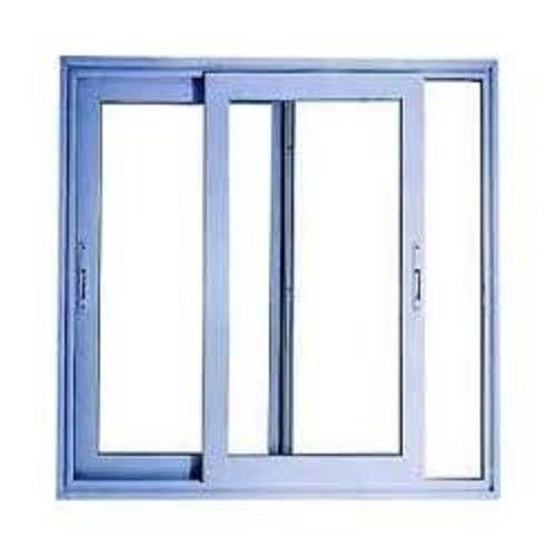 Blue Aluminum Sliding Window