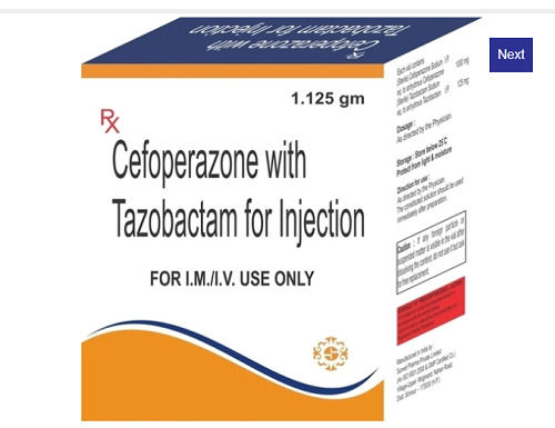 Cefoperazone With Tazobactam For Injection (Pack Of 1.125 Gram)