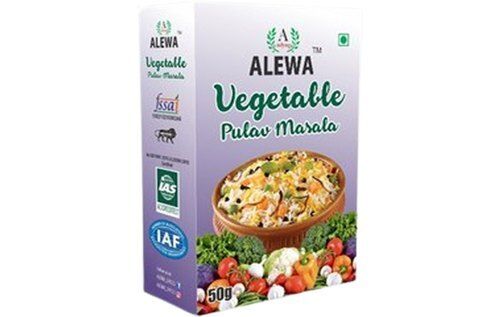 Dried And Blended Spicy Alewa Vegetable Pulav Masala In Pack Of 50 Gram Pack