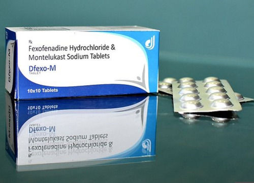 Fexofenadine Hydrochloride And Montelukast Sodium Tablets, 10X10 Blister Pack Application: Solar Industry