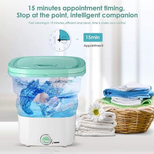 Foldable Design and Easy Operation Plastic Mini Folding Washing Machine