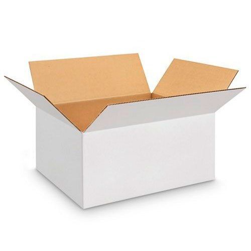 Simple Light Weight Biodegradable Rectangular Recyclable White Corrugated Boxes