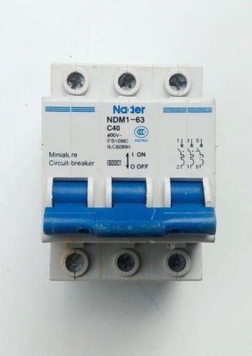 63 Amp Triple Pole Nader NDM163 C40 Miniature Circuit Breaker