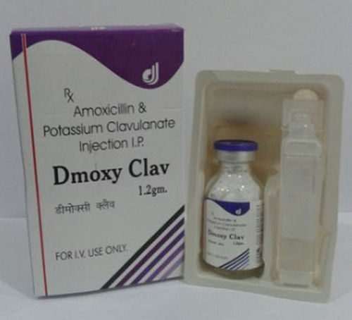 Amoxicillin Potassium Clavulanate Acid Injection 1.2gm Vial Pack