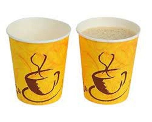 Environment Friendly Leakageproof Biodegradable Yellow Disposable Paper Cup Size: Small