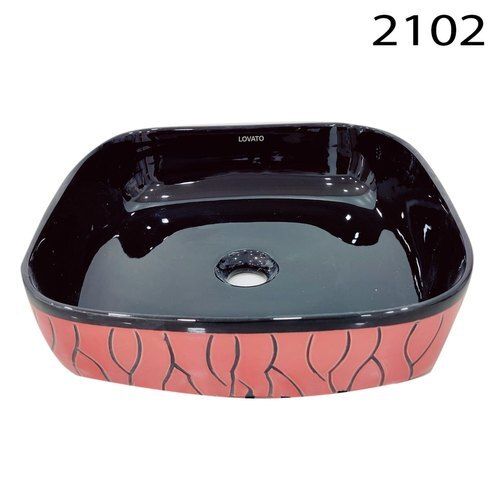 Eye Catching Look Lovato Outer Side Printed Ceramic Table Top Wash Basin Power Source: Electricity