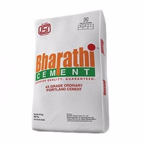 Grey High-Quality Weather Resistant Bharathi Cement For Construction