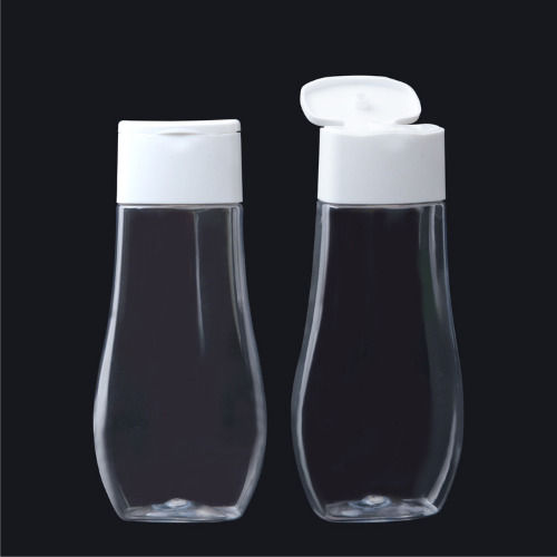 Transparent Flip Top Cap PET Juice Bottles, 100 ml to 1 L