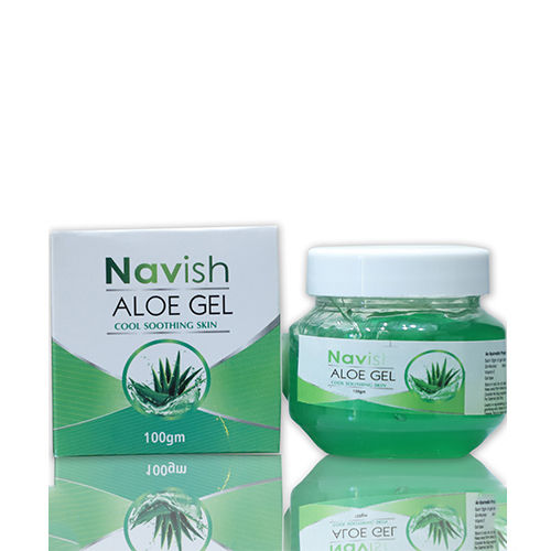 Navish 100% Natural Chemical Free Aloe Vera Gel For Cool Soothing Skin, 100 GM Pack