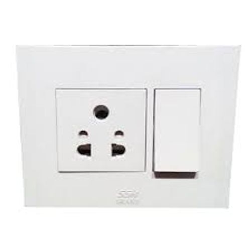 Polycarbonate Plastic White One Way Electric Switch Board Frequency (Mhz): 50 Hertz (Hz)