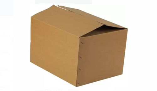 Brown Rectangle Shape 20 KG Capacity Palin Corrugated Carton Box