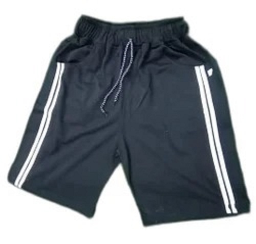 Comfortable Cotton Casual Wear Shorts - Black, Regular Fit for Adults | Washable, Plain Pattern, Ideal for Summer Athletics