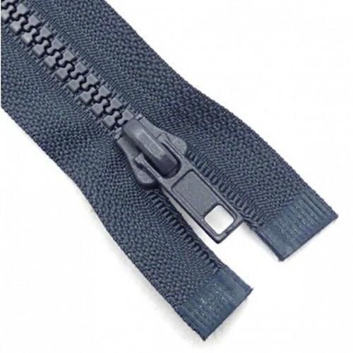 Floaty Perfect Finish Considerable Plain Navy Blue Plastic Molded Zippers 