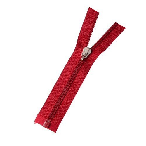 Heavy Duty Light Weight Semi Auto Lock Flexible Slider Red Plastic Zipper