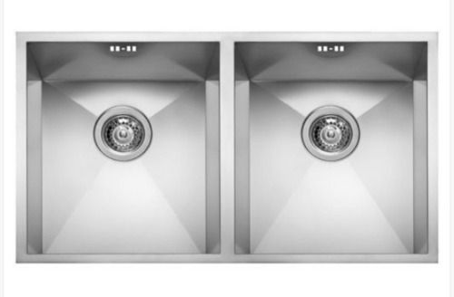 Heavy-Duty Stainless Steel Polished Finish Double Bowl Kitchen Sink 