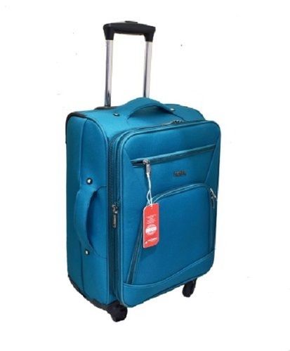 Large Wheeled Zipper Top Modern Design Abs Plastic And Fabric Suitcase