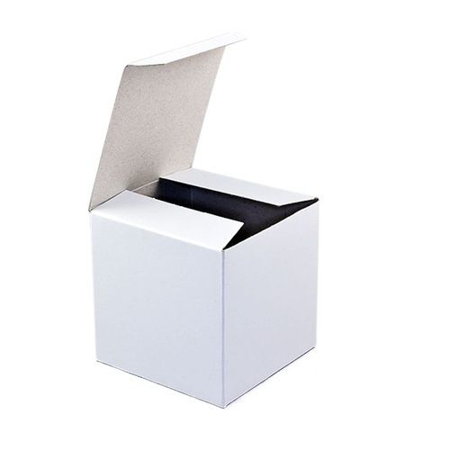 Long Durable Hard Square Plain White Corrugated Paper Box