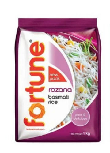 1 Kilogram 100 Percent Pure And Dried White Fortune Rozana Basmati Rice