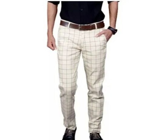 Mens Checked Trousers  Grey  Skinny Fit  boohooMAN