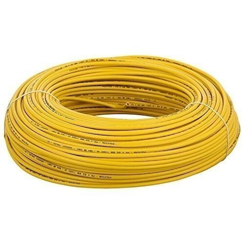 Yellow Flexible Pvc Insulated Single Core Panel Wire For Residential And Industrial